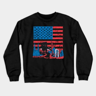 AMERICAN FLAG TSHIRT Crewneck Sweatshirt